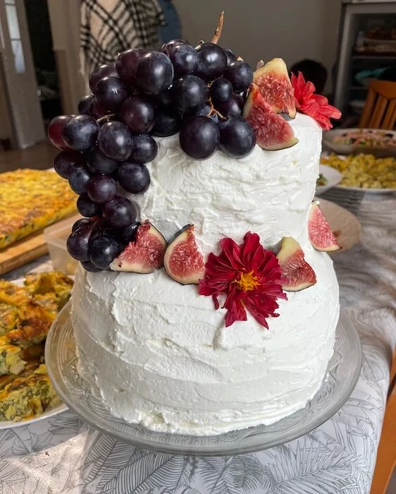Gâteau mariage fleurs